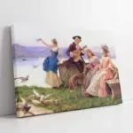 Piknik Eğlencesi | Kanvas Tablo | Cam Tablo | Mdf Tablo | B02424