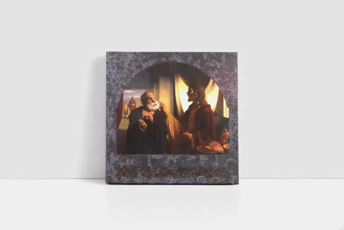 Bir Adam Ve İsa | Kanvas Tablo | Cam Tablo | Mdf Tablo | B02426 - Görsel 2