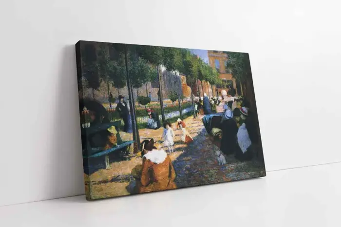 Anvers Meydanı Federico Zandomeneghi | Kanvas Tablo | Cam Tablo | Mdf Tablo | B02431 - Görsel 1