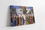 İsa Cennetin Anahtarını Petrusa Verirken | Kanvas Tablo | Cam Tablo | Mdf Tablo | B02433