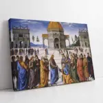 İsa Cennetin Anahtarını Petrusa Verirken | Kanvas Tablo | Cam Tablo | Mdf Tablo | B02433