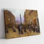 La Ruede La Paix Jean Beraud | Kanvas Tablo | Cam Tablo | Mdf Tablo | B02439