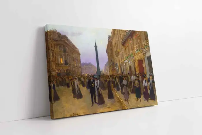 La Ruede La Paix Jean Beraud | Kanvas Tablo | Cam Tablo | Mdf Tablo | B02439 - Görsel 1