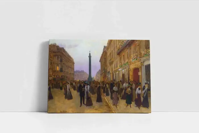 La Ruede La Paix Jean Beraud | Kanvas Tablo | Cam Tablo | Mdf Tablo | B02439 - Görsel 2