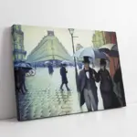 Paris Sokak Yağmurlu Gün | Kanvas Tablo | Cam Tablo | Mdf Tablo | B02442