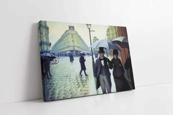 Paris Sokak Yağmurlu Gün | Kanvas Tablo | Cam Tablo | Mdf Tablo | B02442 - Görsel 1