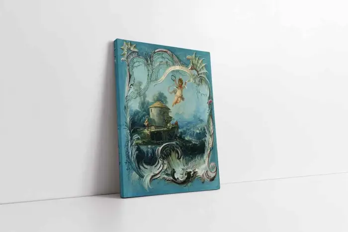 Ev Enchanted Ve Cupid İle Tepe | Kanvas Tablo | Cam Tablo | Mdf Tablo | B02447 - Görsel 1