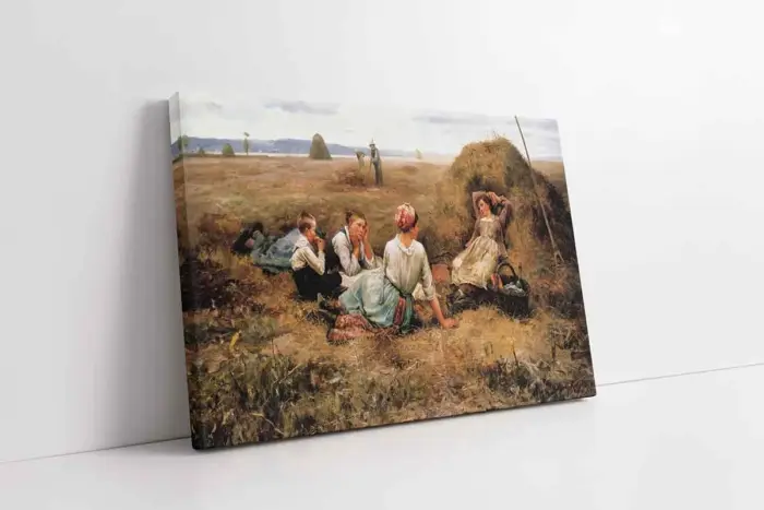 Samana Uzanmış Çocuklar | Kanvas Tablo | Cam Tablo | Mdf Tablo | B02448 - Görsel 1
