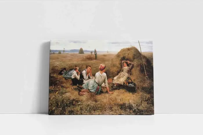 Samana Uzanmış Çocuklar | Kanvas Tablo | Cam Tablo | Mdf Tablo | B02448 - Görsel 2
