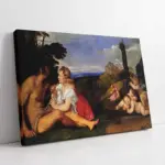 İnsanın Üç Çağı Titian | Kanvas Tablo | Cam Tablo | Mdf Tablo | B02457