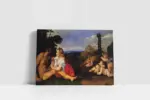 İnsanın Üç Çağı Titian | Kanvas Tablo | Cam Tablo | Mdf Tablo | B02457 - Görsel 2