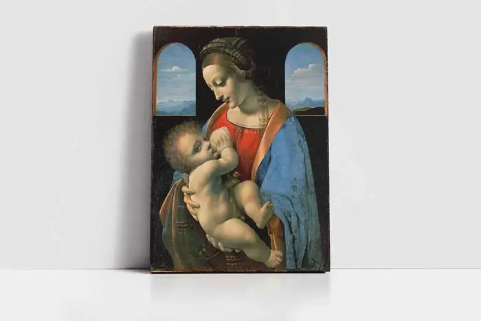 Columbinesdeki Madonna Ve Çocuk | Kanvas Tablo | Cam Tablo | Mdf Tablo | B02470 - Görsel 2