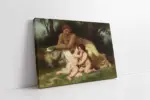 Nymphs Ve Satyr | Kanvas Tablo | Cam Tablo | Mdf Tablo | B02480