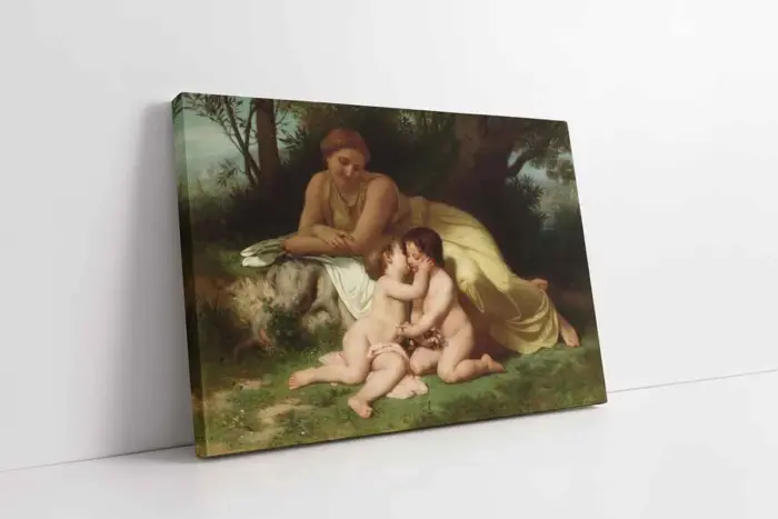 Nymphs Ve Satyr | Kanvas Tablo | Cam Tablo | Mdf Tablo | B02480 - Görsel 1