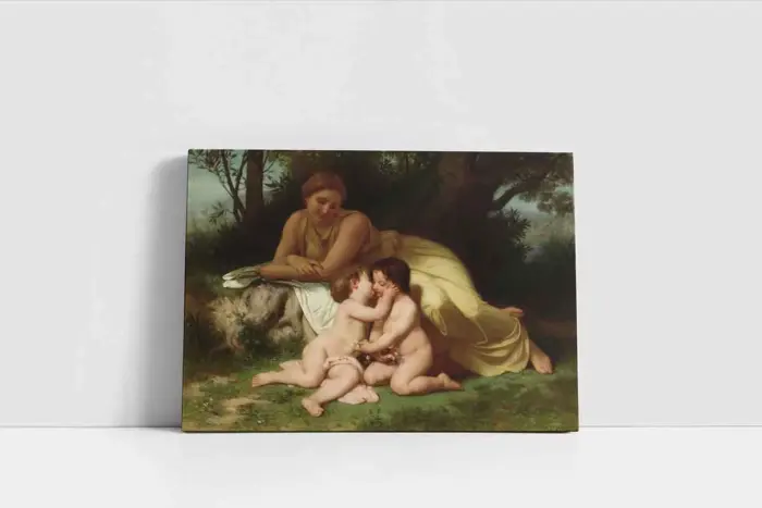 Nymphs Ve Satyr | Kanvas Tablo | Cam Tablo | Mdf Tablo | B02480 - Görsel 2
