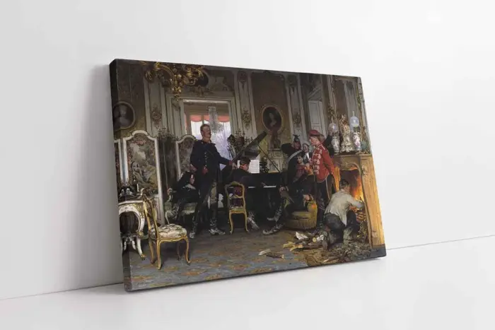 Paris Dışında Bir Kütük | Kanvas Tablo | Cam Tablo | Mdf Tablo | B02491 - Görsel 1