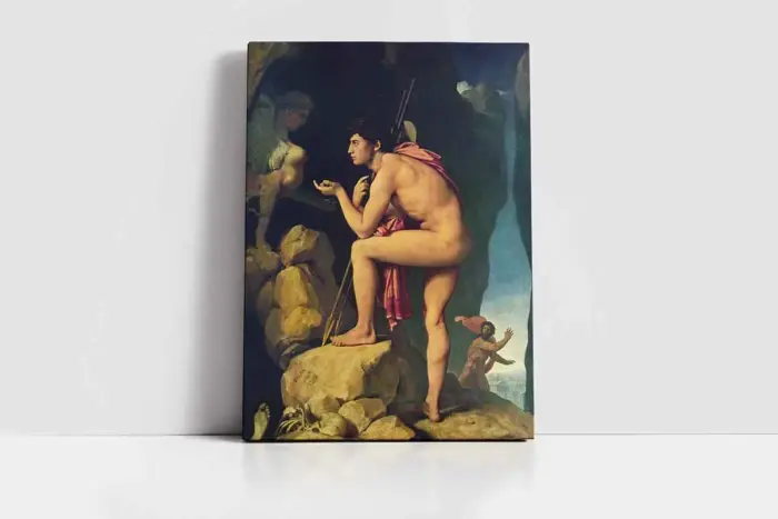 Oedipus Ve Sfenks | Kanvas Tablo | Cam Tablo | Mdf Tablo | B02501 - Görsel 2