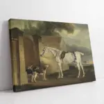 At Ve Köpekler | Kanvas Tablo | Cam Tablo | Mdf Tablo | B02519