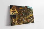 Flaman Atasözleri Pieter Brueghel | Kanvas Tablo | Cam Tablo | Mdf Tablo | B02551