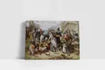 First Thanksgiving 1621 | Kanvas Tablo | Cam Tablo | Mdf Tablo | B02559 - Görsel 2