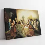 İsa Masaya Yaslanıyor | Kanvas Tablo | Cam Tablo | Mdf Tablo | B02570