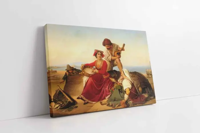 Jan Babtist Lodewyck Maes | Kanvas Tablo | Cam Tablo | Mdf Tablo | B02581 - Görsel 1
