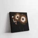 Siyah Beyaz Çiçek | Kanvas Tablo | Cam Tablo | Mdf Tablo | B03010