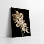 Siyah Beyaz Çiçek | Kanvas Tablo | Cam Tablo | Mdf Tablo | B03011
