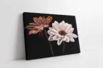 Siyah Beyaz Çiçek | Kanvas Tablo | Cam Tablo | Mdf Tablo | B03018