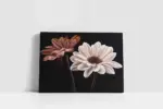 Siyah Beyaz Çiçek | Kanvas Tablo | Cam Tablo | Mdf Tablo | B03018 - Görsel 2