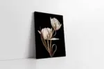 Siyah Beyaz Çiçek | Kanvas Tablo | Cam Tablo | Mdf Tablo | B03021