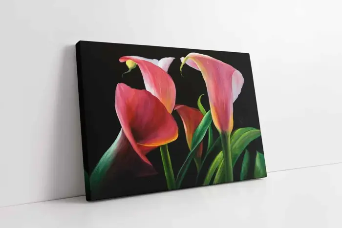 Pembe Çiçek | Kanvas Tablo | Cam Tablo | Mdf Tablo | B03050 - Görsel 1