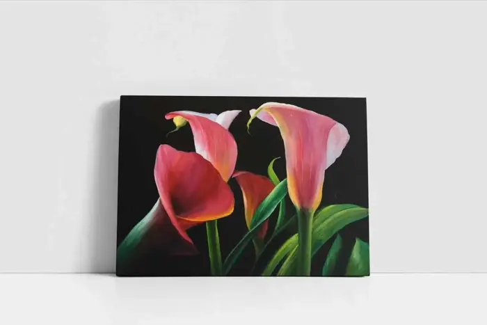 Pembe Çiçek | Kanvas Tablo | Cam Tablo | Mdf Tablo | B03050 - Görsel 2