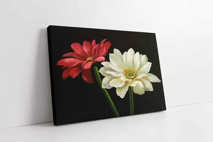 Pembe Çiçek | Kanvas Tablo | Cam Tablo | Mdf Tablo | B03052 - Görsel 1