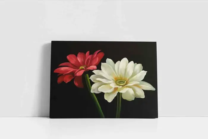 Pembe Çiçek | Kanvas Tablo | Cam Tablo | Mdf Tablo | B03052 - Görsel 2