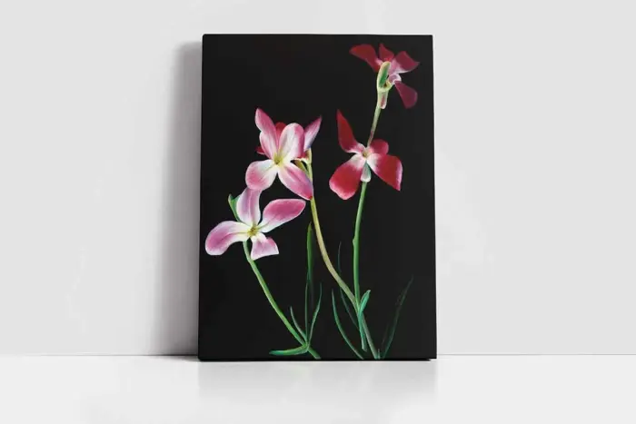Pembe Çiçek | Kanvas Tablo | Cam Tablo | Mdf Tablo | B03053 - Görsel 2