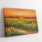 Günebakan Çiçeği Tarlası | Kanvas Tablo | Cam Tablo | Mdf Tablo | B03090