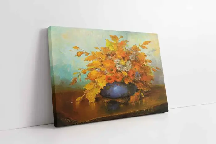 Vazoda Çiçekler | Kanvas Tablo | Cam Tablo | Mdf Tablo | B03125 - Görsel 1