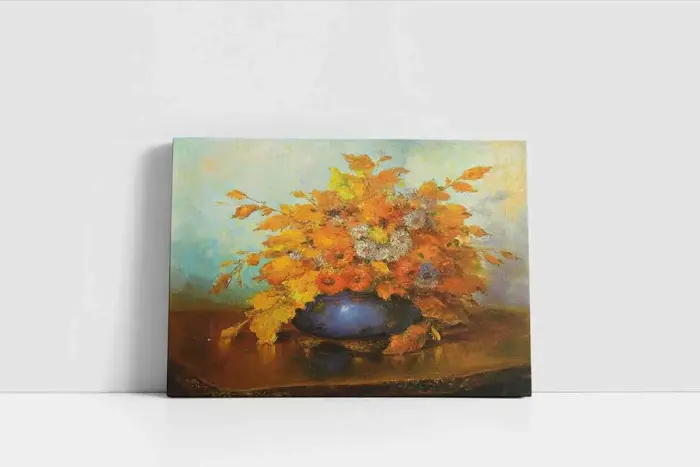 Vazoda Çiçekler | Kanvas Tablo | Cam Tablo | Mdf Tablo | B03125 - Görsel 2