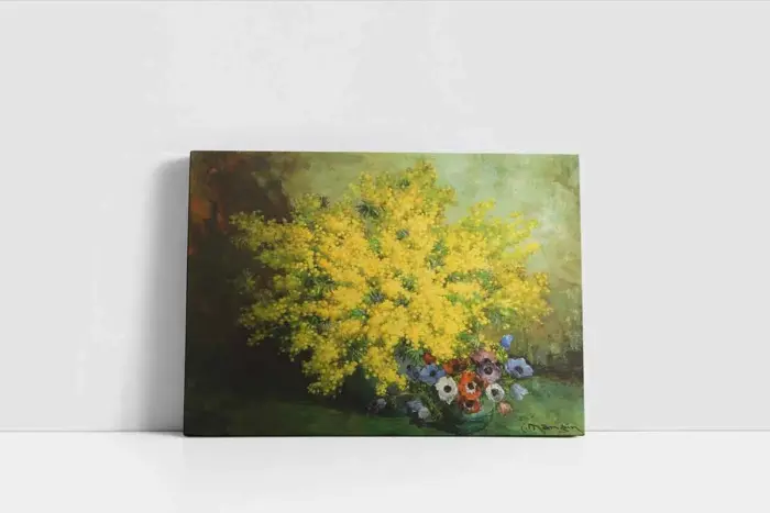 Vazoda Çiçekler | Kanvas Tablo | Cam Tablo | Mdf Tablo | B03127 - Görsel 2