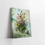 Vazoda Çiçekler | Kanvas Tablo | Cam Tablo | Mdf Tablo | B03130