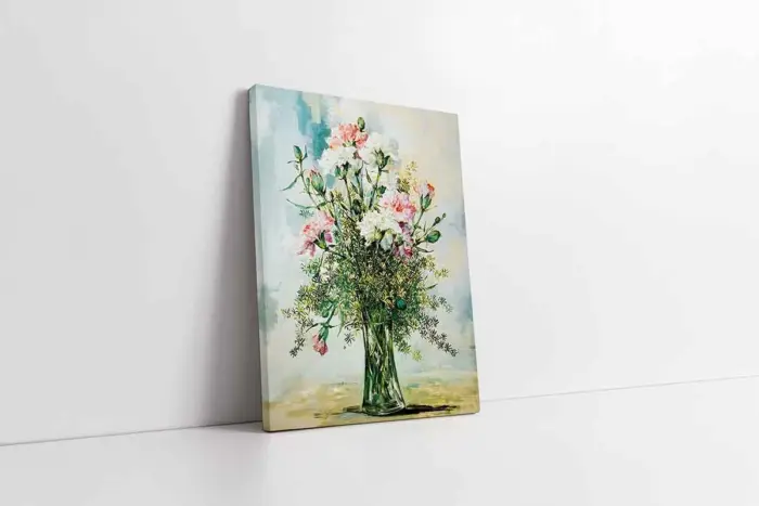 Vazoda Çiçekler | Kanvas Tablo | Cam Tablo | Mdf Tablo | B03131 - Görsel 1