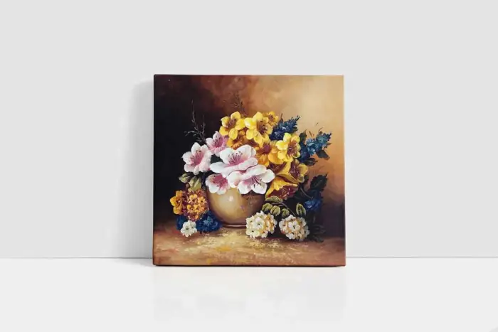 Vazoda Çiçekler | Kanvas Tablo | Cam Tablo | Mdf Tablo | B03135 - Görsel 2