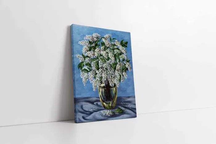 Vazoda Çiçekler | Kanvas Tablo | Cam Tablo | Mdf Tablo | B03163 - Görsel 1