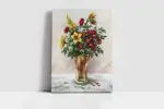Vazoda Çiçekler | Kanvas Tablo | Cam Tablo | Mdf Tablo | B03164 - Görsel 2