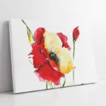 Kırmızı Çiçek | Kanvas Tablo | Cam Tablo | Mdf Tablo | B03172
