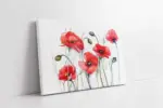 Kırmızı Çiçek | Kanvas Tablo | Cam Tablo | Mdf Tablo | B03175