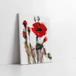 Kırmızı Çiçek | Kanvas Tablo | Cam Tablo | Mdf Tablo | B03176