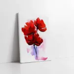 Kırmızı Çiçek | Kanvas Tablo | Cam Tablo | Mdf Tablo | B03177