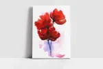 Kırmızı Çiçek | Kanvas Tablo | Cam Tablo | Mdf Tablo | B03177 - Görsel 2